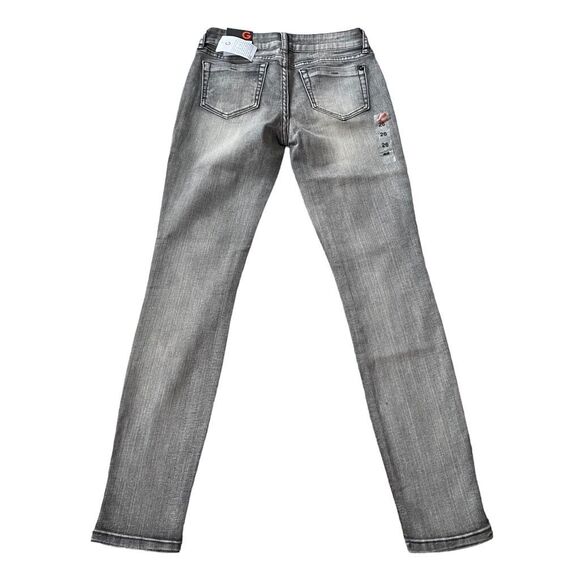 G by Guess Suzette Super Skinny Black Asphalt Wash Jeans Size 26 - Picture 3 of 14